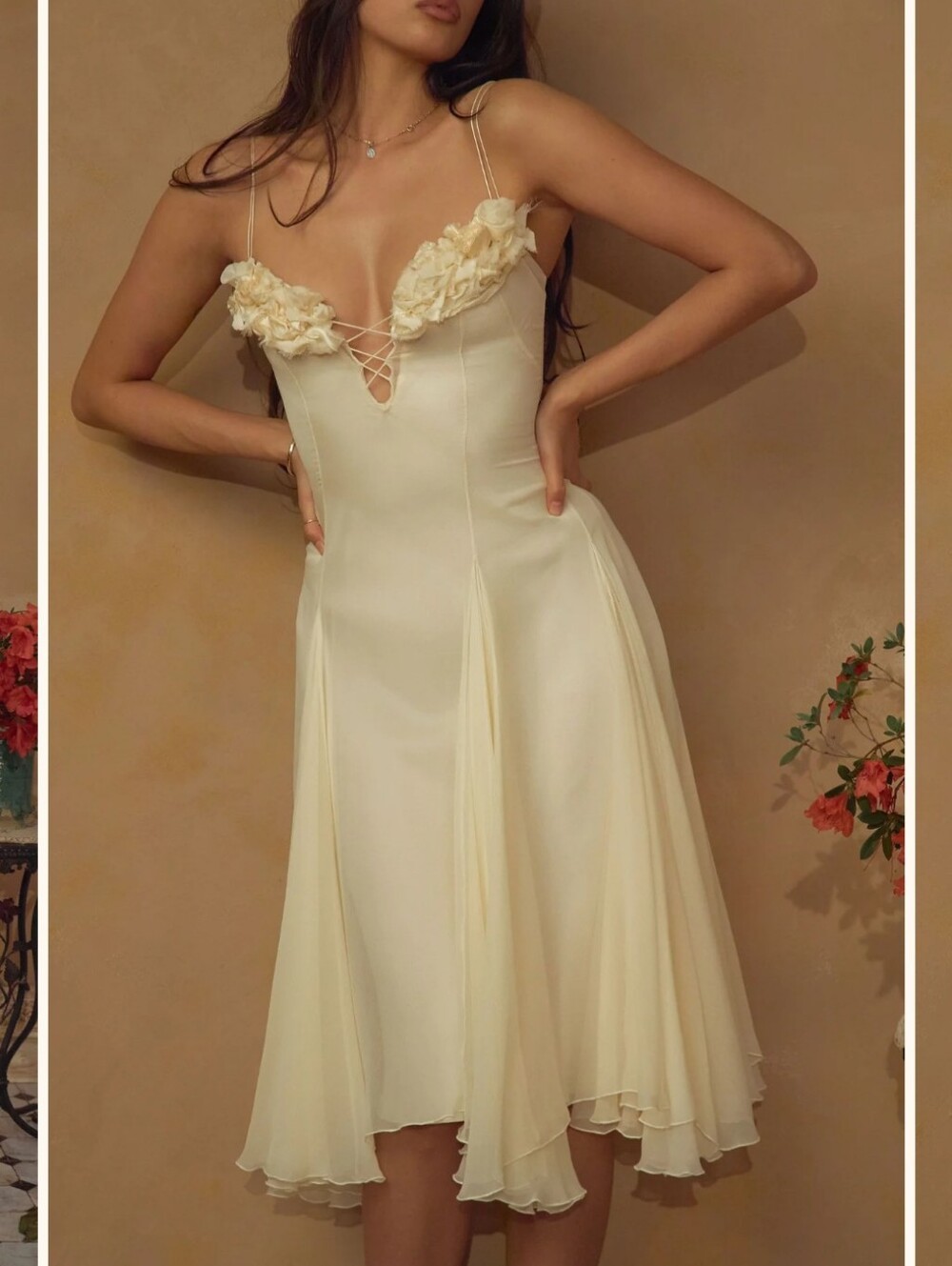 Mirror Palais Valentina Dress in Butter- M - Picture 12 of 16